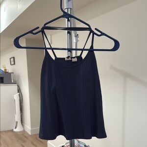 Roxy Black Sleeveless Crop Camisole Top
